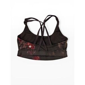 Lululemon Free To Be Wild Sports Bra Nocturnal Floral Black Strappy Back SZ 2/4?